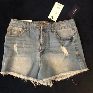 Forever 21 High Rise Cut Off Jean Shorts